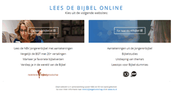 Desktop Screenshot of jongerenbijbel.nl